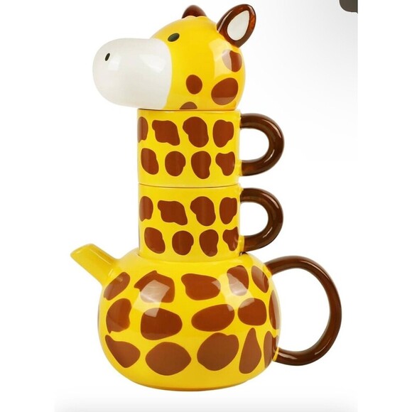 Embersceramic Ceramic mugs Coffee Cup 3D Giraffe Animal Tea Set - Picture 6 of 6